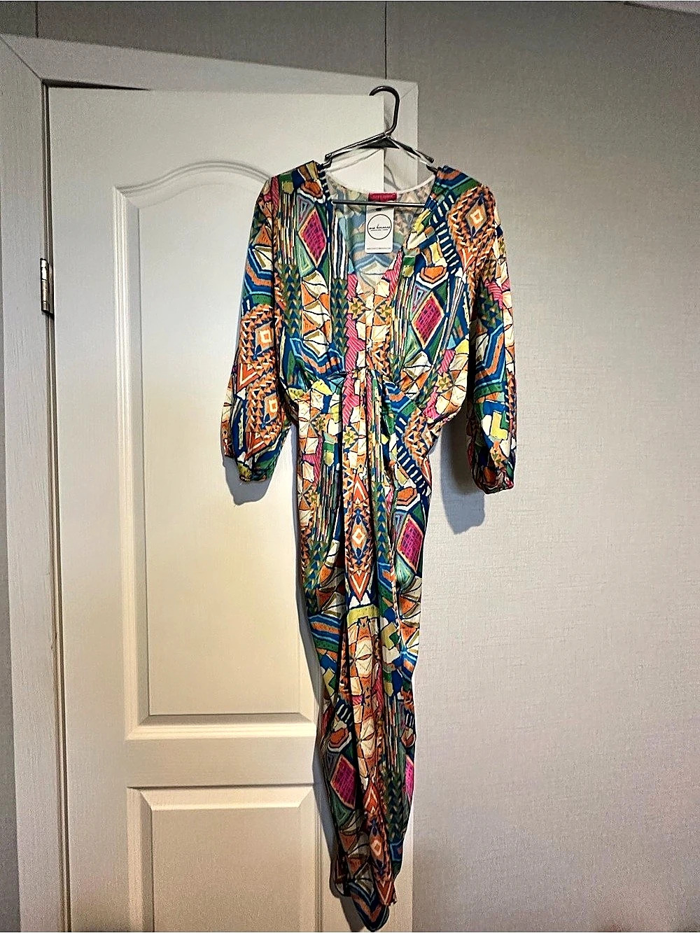 Flying Tomato Geometric Multicolor Maxi Dress